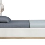 Bennet Linen Textured Fabric Upholstered Bed