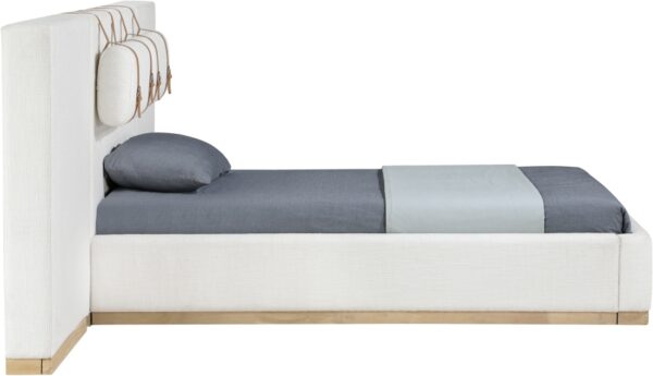 Bennet Linen Textured Fabric Upholstered Bed