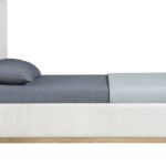 Bennet Linen Textured Fabric Upholstered Bed
