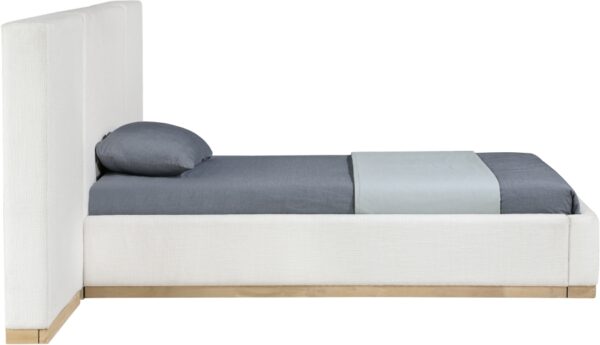 Bennet Linen Textured Fabric Upholstered Bed