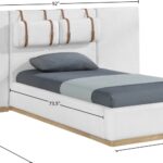 Bennet Linen Textured Fabric Upholstered Bed
