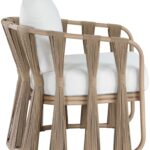 San Pietro Resilient Waterproof Fabric Upholstered Outdoor Patio Chair