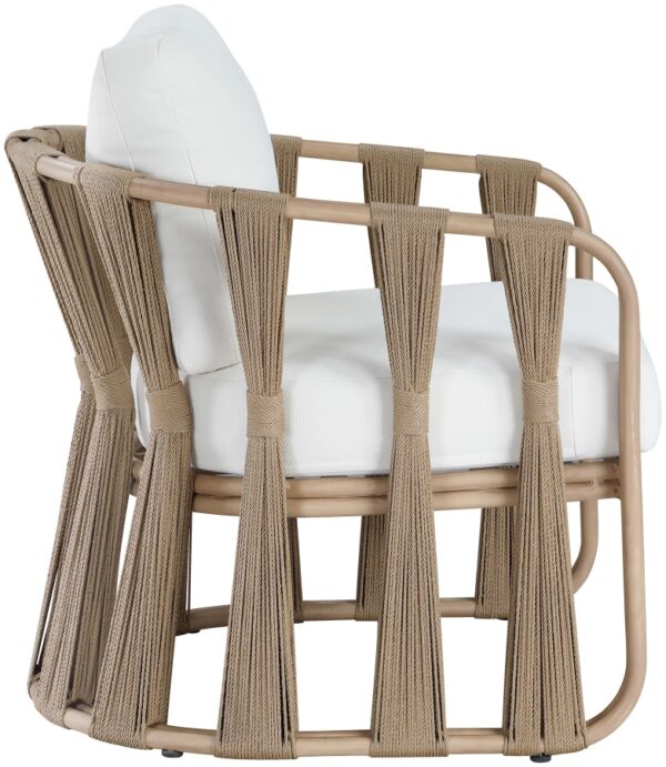 San Pietro Resilient Waterproof Fabric Upholstered Outdoor Patio Chair