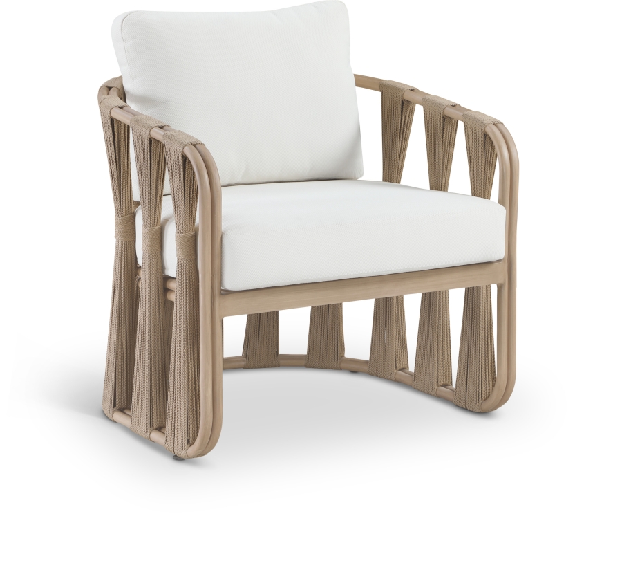 San Pietro Resilient Waterproof Fabric Upholstered Outdoor Patio Chair