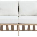 San Pietro 60.5" Resilient Waterproof Fabric Upholstered Outdoor Patio Loveseat