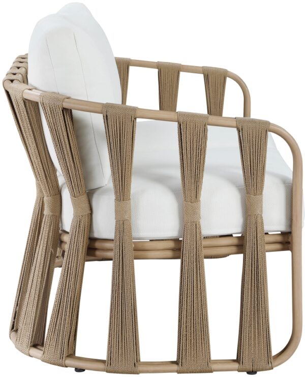 San Pietro 60.5" Resilient Waterproof Fabric Upholstered Outdoor Patio Loveseat