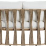 San Pietro 60.5" Resilient Waterproof Fabric Upholstered Outdoor Patio Loveseat