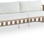 San Pietro 90.5" Resilient Waterproof Fabric Upholstered Outdoor Patio Sofa
