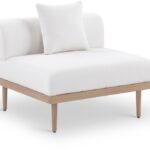 Laguna Resilient Water Resistant Fabric Upholstered Outdoor Patio Modular Armless Chair