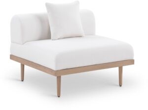 Laguna Resilient Water Resistant Fabric Upholstered Outdoor Patio Modular Armless Chair