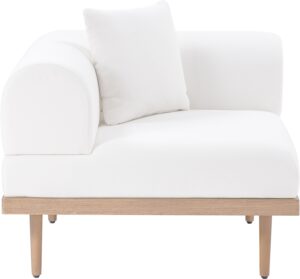 Laguna Resilient Water Resistant Fabric Upholstered Outdoor Patio Modular Corner Chair