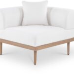 Laguna Resilient Water Resistant Fabric Upholstered Outdoor Patio Modular Corner Chair