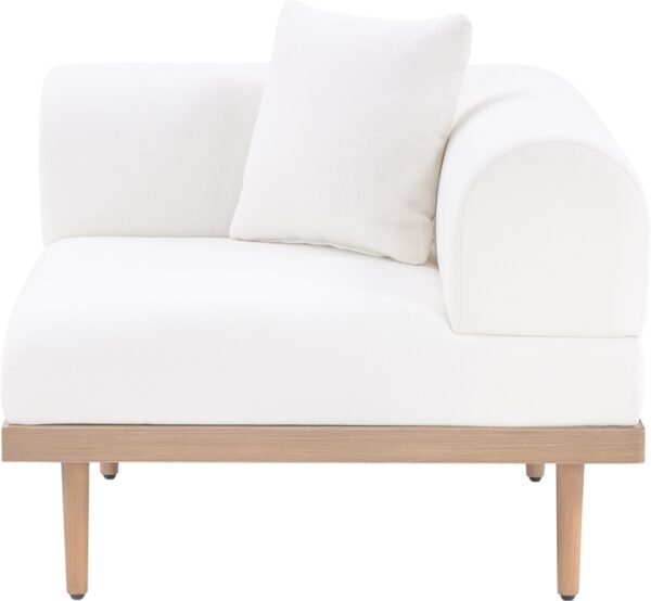 Laguna Resilient Water Resistant Fabric Upholstered Outdoor Patio Modular Corner Chair
