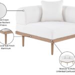 Laguna Resilient Water Resistant Fabric Upholstered Outdoor Patio Modular Corner Chair