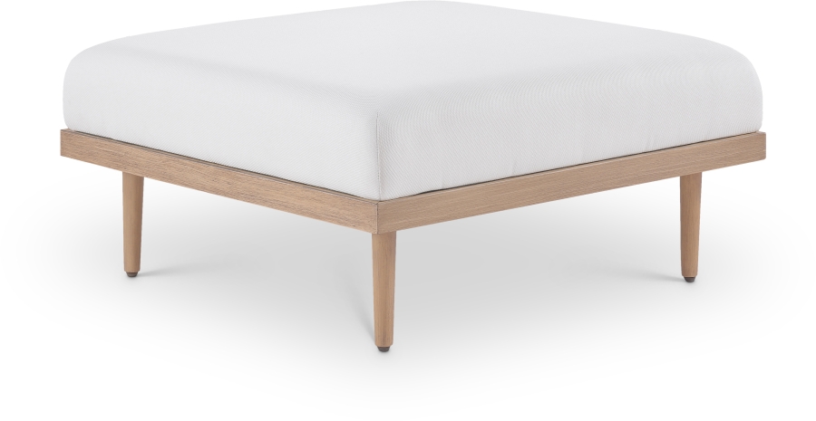 Laguna Resilient Water Resistant Fabric Upholstered Outdoor Patio Ottoman