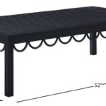 Portofino Aluminum Outdoor Patio Coffee Table