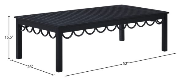 Portofino Aluminum Outdoor Patio Coffee Table