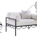Portofino Resilient Water Repellent Fabric Upholstered Outdoor Patio Chair