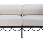 Portofino 85.75" Resilient Water Repellent Fabric Upholstered Outdoor Patio Sofa