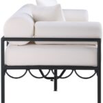 Portofino 85.75" Resilient Water Repellent Fabric Upholstered Outdoor Patio Sofa