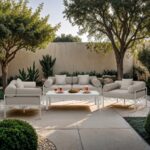 Portofino Aluminum Outdoor Patio Coffee Table