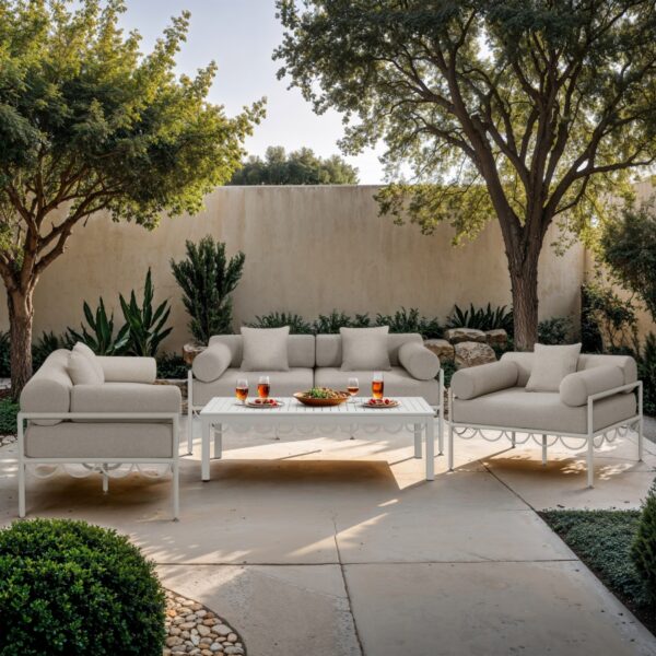 Portofino Aluminum Outdoor Patio Coffee Table