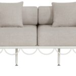 Portofino 69.75" Resilient Water Repellent Fabric Upholstered Outdoor Patio Loveseat