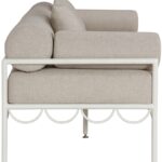 Portofino 69.75" Resilient Water Repellent Fabric Upholstered Outdoor Patio Loveseat