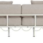 Portofino 69.75" Resilient Water Repellent Fabric Upholstered Outdoor Patio Loveseat