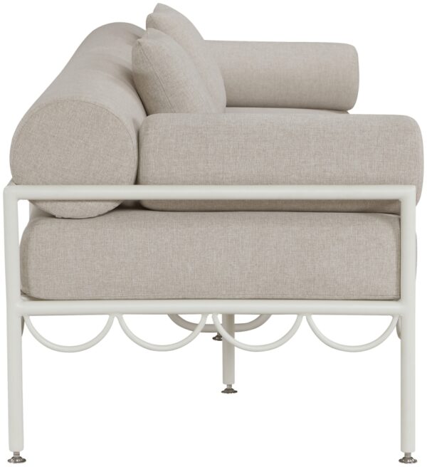 Portofino 85.75" Resilient Water Repellent Fabric Upholstered Outdoor Patio Sofa