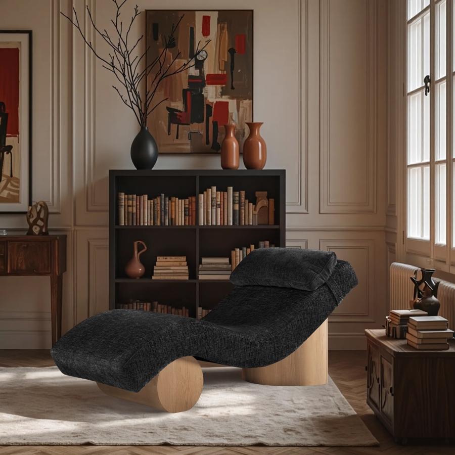 Marcella Fabric Upholstered Chaise Lounge