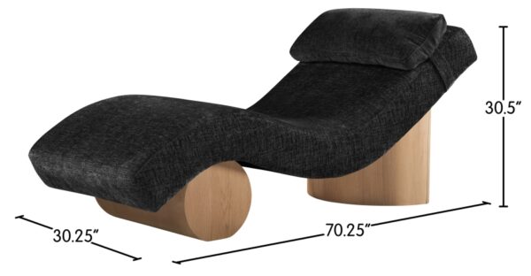 Marcella Fabric Upholstered Chaise Lounge