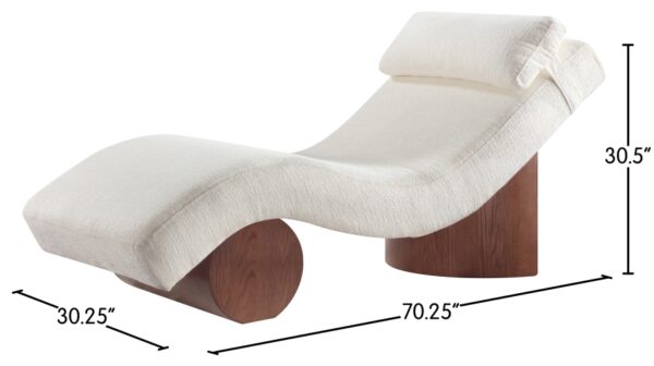 Marcella Fabric Upholstered Chaise Lounge
