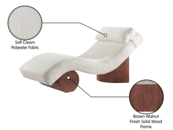 Marcella Fabric Upholstered Chaise Lounge