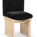 Shaw Chenille Fabric Upholstered Dining Chair