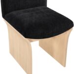 Shaw Chenille Fabric Upholstered Dining Chair