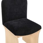 Shaw Chenille Fabric Upholstered Dining Chair