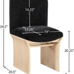 Shaw Chenille Fabric Upholstered Dining Chair