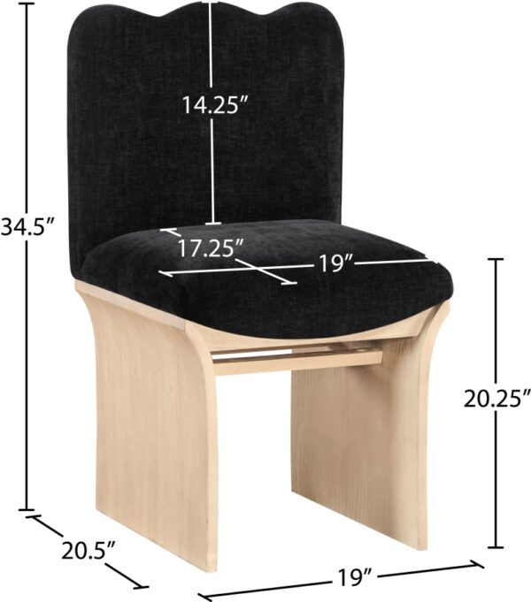 Shaw Chenille Fabric Upholstered Dining Chair