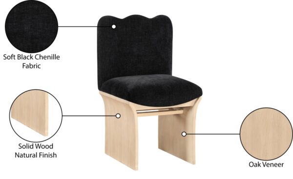 Shaw Chenille Fabric Upholstered Dining Chair