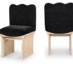 Shaw Chenille Fabric Upholstered Dining Chair