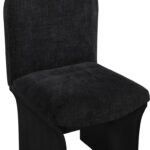 Shaw Chenille Fabric Upholstered Dining Chair