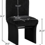 Shaw Chenille Fabric Upholstered Dining Chair