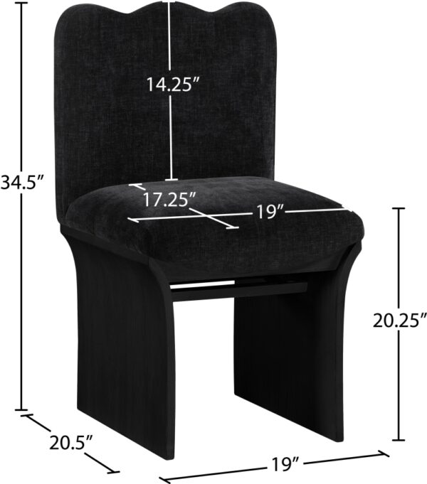Shaw Chenille Fabric Upholstered Dining Chair