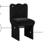 Shaw Chenille Fabric Upholstered Dining Chair