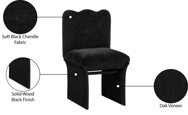 Shaw Chenille Fabric Upholstered Dining Chair