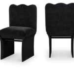 Shaw Chenille Fabric Upholstered Dining Chair