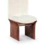 Shaw Chenille Fabric Upholstered Dining Chair