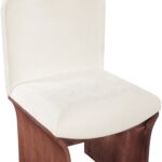 Shaw Chenille Fabric Upholstered Dining Chair