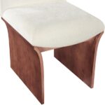 Shaw Chenille Fabric Upholstered Dining Chair